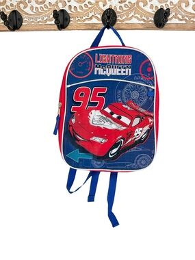 Disney Pixar Cars Lightning McQueen Backpack - Red & Blue